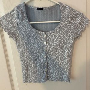 blue brandy melville button down